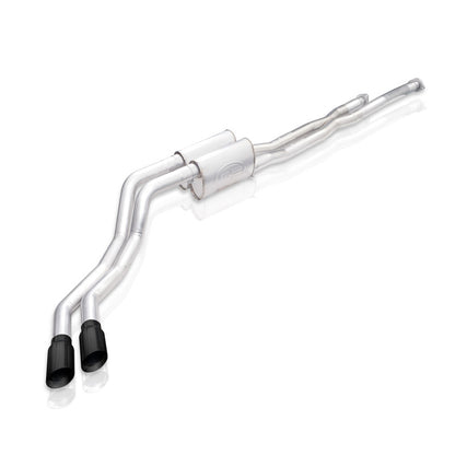 Stainless Works Redline Series Cat-Back Exhaust | Toyota Tundra (14+) 5.7L w/ Black Tips (TOYT14CBR-B)