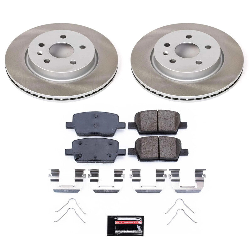 PowerStop 16-21 Chevrolet Camaro Rear Semi-Coated Rotor Kit (SC7289)
