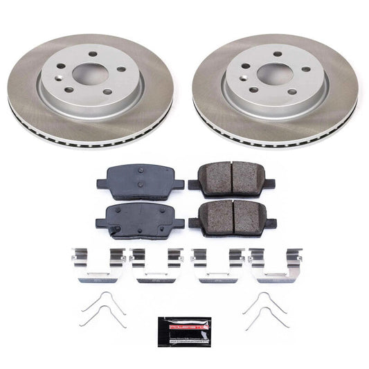 PowerStop 16-21 Chevrolet Camaro Rear Semi-Coated Rotor Kit (SC7289)