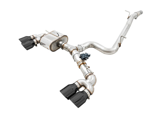 AWE Tuning AWE SwitchPath Exhaust for MK7 Golf R - Diamond Black Tips, 102mm - 3025-43068