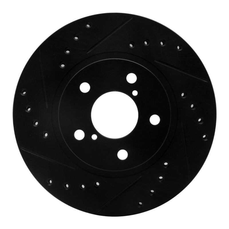 R1 Drilled & Slotted Front Brake Rotor | Subaru Impreza (89-00) (ECB-13007L)