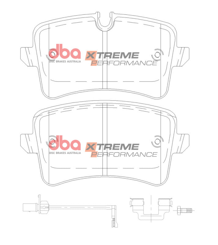 DBA Rear Xtreme Performance Brake Pads | Audi A6 (12-19) (DB15101XP)