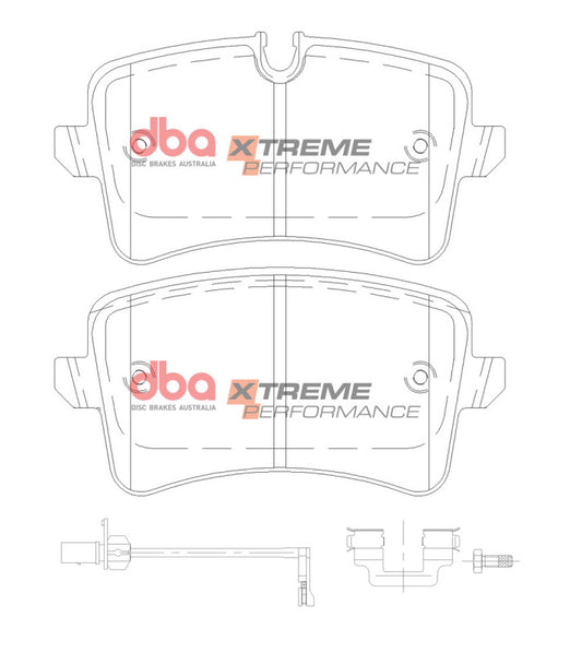 DBA Rear Xtreme Performance Brake Pads | Audi A6 (12-19) (DB15101XP)