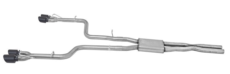 Gibson Black Elite 2.5in Dual Cat-Back Exhaust | Dodge Challenger R/T (15-16) (617009-B)