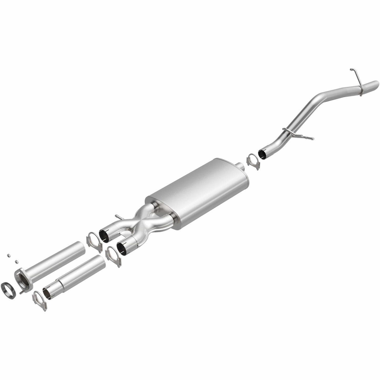 BRExhaust 2003-2006 Hummer H2 6.0L Direct-Fit Replacement Exhaust System