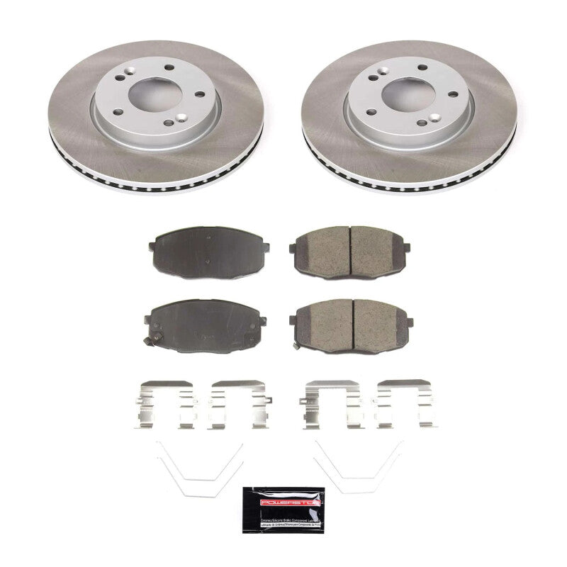 PowerStop 18-22 Hyundai Kona Front Semi-Coated Rotor Kit (SC8279)