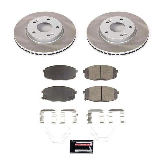PowerStop 18-22 Hyundai Kona Front Semi-Coated Rotor Kit (SC8279)