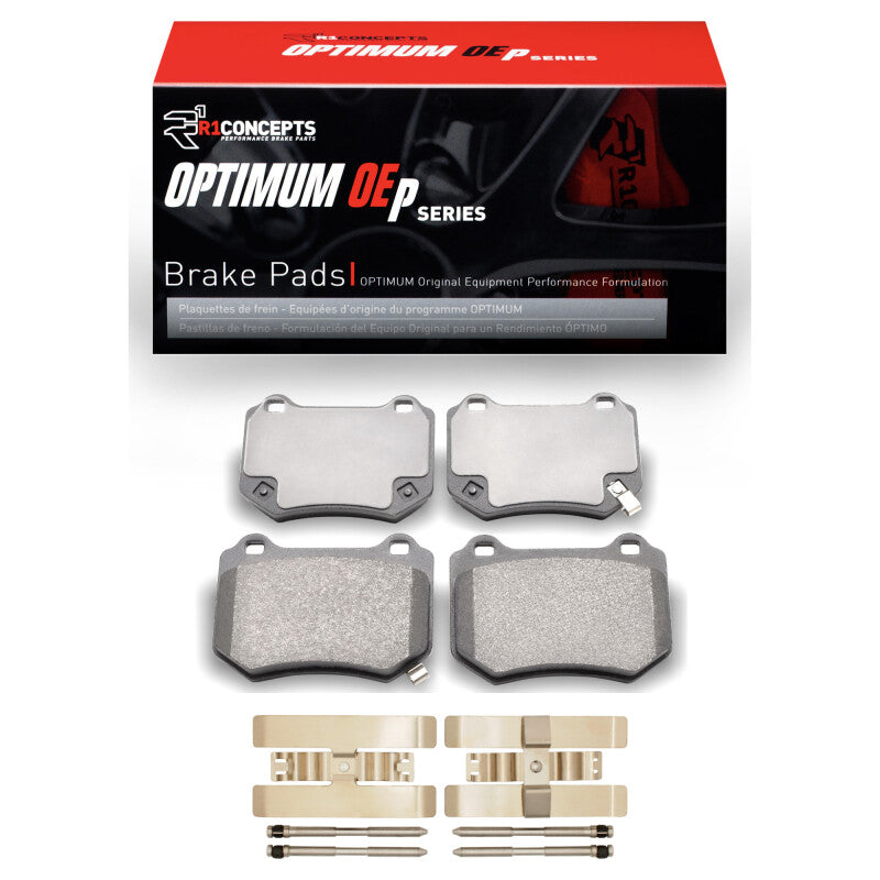 R1 2018-2025 Subaru WRX Rear Optimum OE Brake Pads & Hardware Kit | Subaru WRX (14-21) R1-2118-01