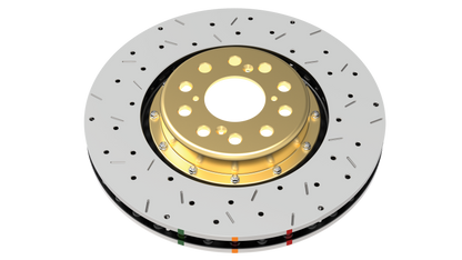 DBA 2021+ Dodge Challenger Hellcat 5000 Series 2-Piece Drilled & Slotted Front Brake Rotor w/M6 Nuts