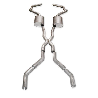 Stainless Works 2.5in Stainless Exhaust with X-Pipe | Chevrolet Camaro (67-69) (CA676925CS)