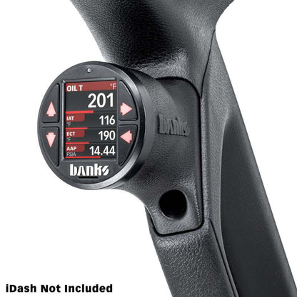Banks Power 63371 Upper iDash Stealth Pod Mount for 18+ Jeep Gladiator/Wrangler