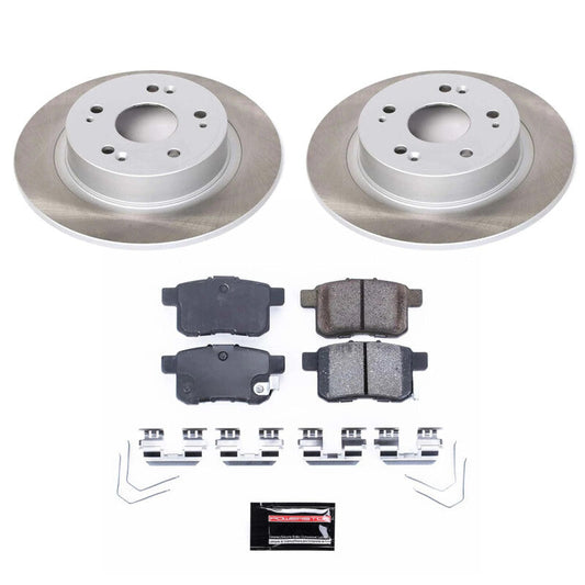 PowerStop 11-17 Honda Accord Rear Semi-Coated Rotor Kit (SC5368)