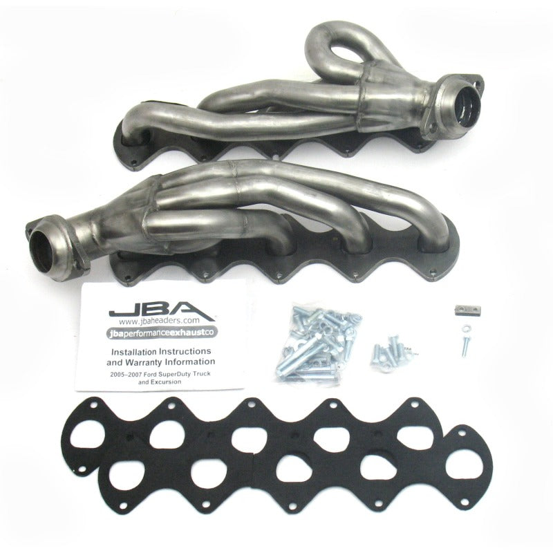 JBA 3V V10 1-1/2in Primary Raw SS Header | Ford E-300 92-19 / F-250/350 08-10 (1670S)