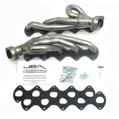 JBA 3V V10 1-1/2in Primary Raw SS Header | Ford E-300 92-19 / F-250/350 08-10 (1670S)