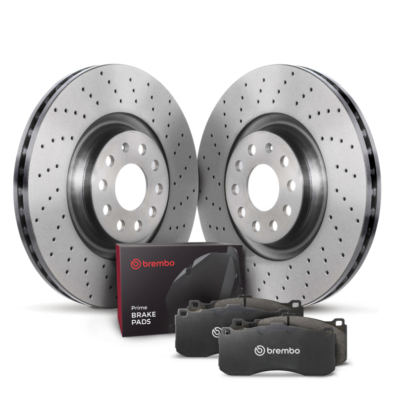 Brembo KTX4092 Front Disc Brake Kit for 1997-1998 BMW 528i