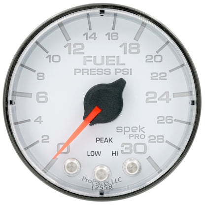 Autometer Spek-Pro 2 & 1/16" Fuel Press Gauge 30PSI