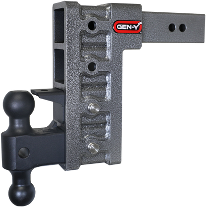 Gen-Y Mega Duty 2.5in Shank 9in Drop 3K TW 21K Hitch w/GH-061 Dual-Ball/GH-062 Pintle Lock