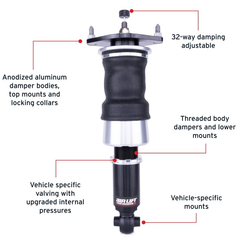 Air Lift Performance 12-25mm Rear Air Suspension Kit | Subaru BRZ / Toyota GT86 (12-20) (76506)