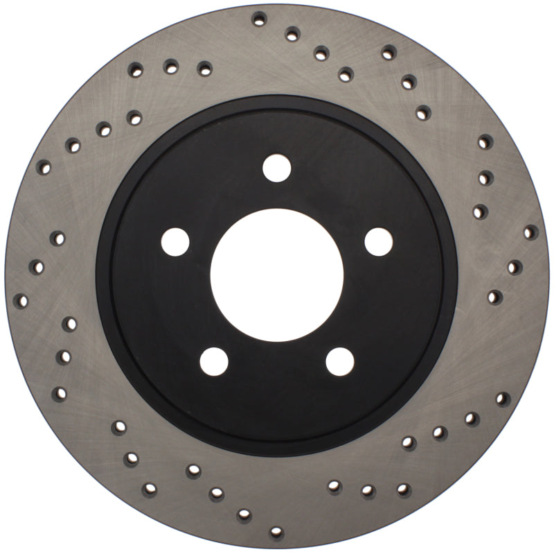 StopTech 128.61087L Sport Cross-Drilled Disc Brake Rotor for 05-14 Mustang