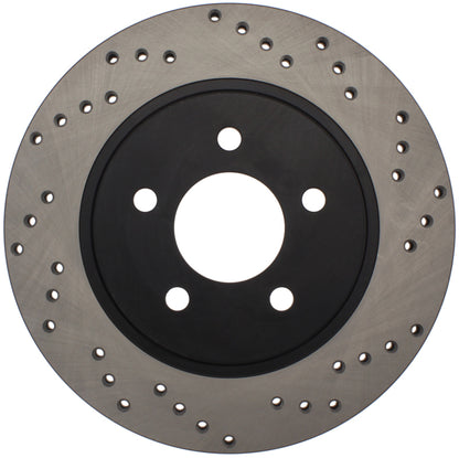StopTech 128.61087L Sport Cross-Drilled Disc Brake Rotor for 05-14 Mustang