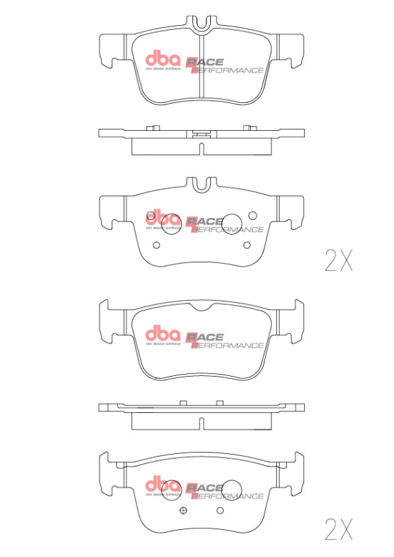 DBA RP Performance Rear Brake Pads | Honda Civic (16-21) Excl Si/Type-R (DB2429RP)