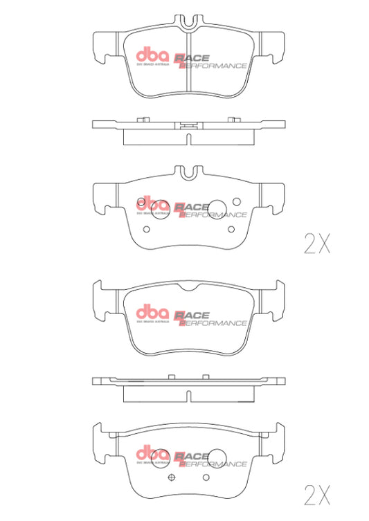 DBA RP Performance Rear Brake Pads | Honda Civic (16-21) Excl Si/Type-R (DB2429RP)