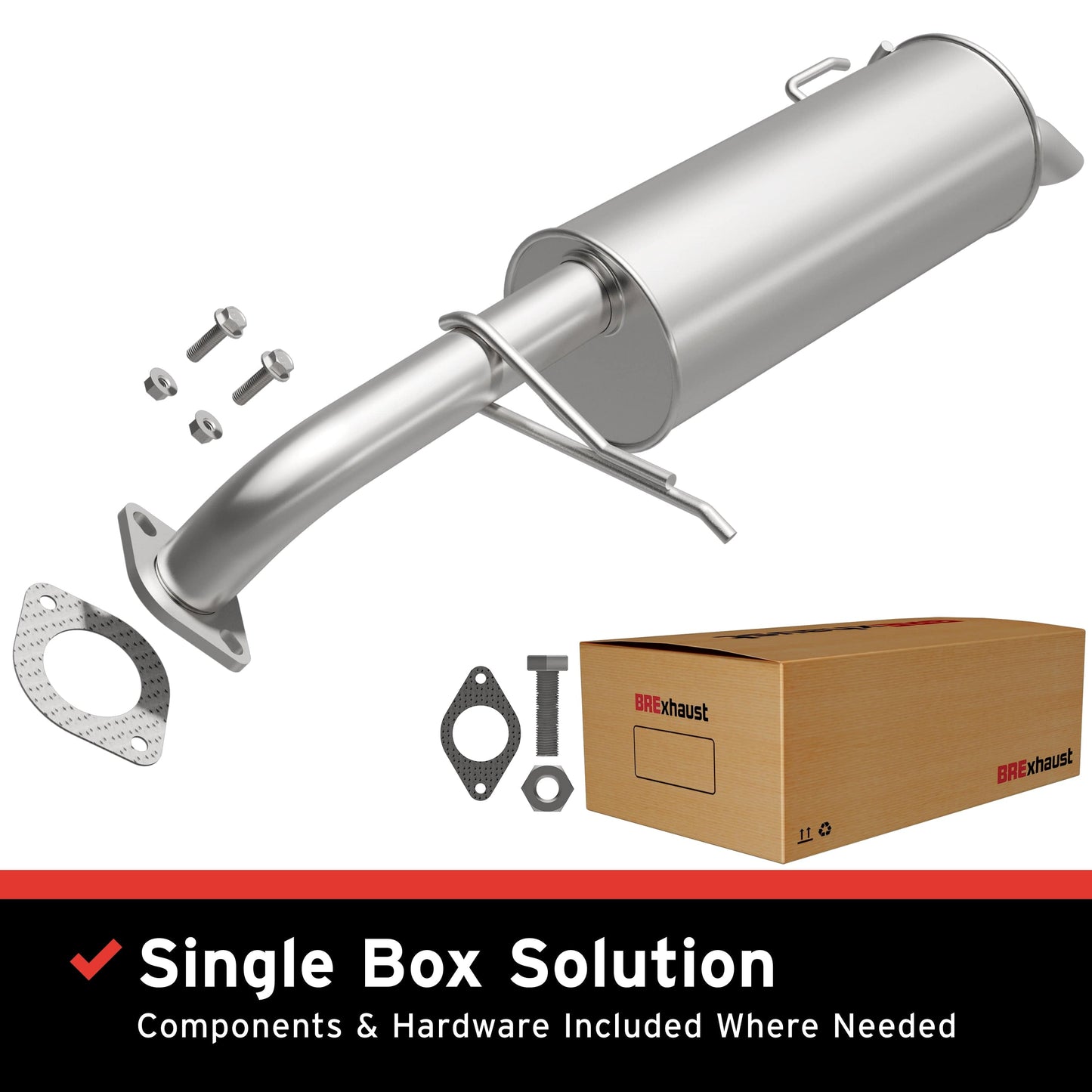 BRExhaust 2010-2011 Kia Soul 2.0L Direct-Fit Muffler Kit