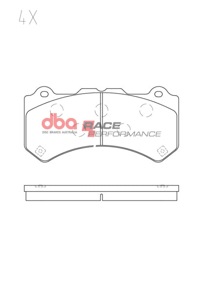 DBA 09-24 Nissan GT-R (R35 w/Brembo Brakes) Front RP Performance Brake Pads