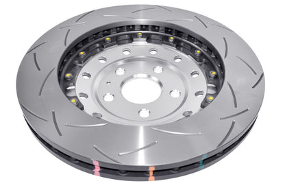 DBA 5000 Series T3 Slotted 2-Pc Silver Hat Rotor | Audi RS3 4V Sedan (06-17) (DBA53004SLVS)
