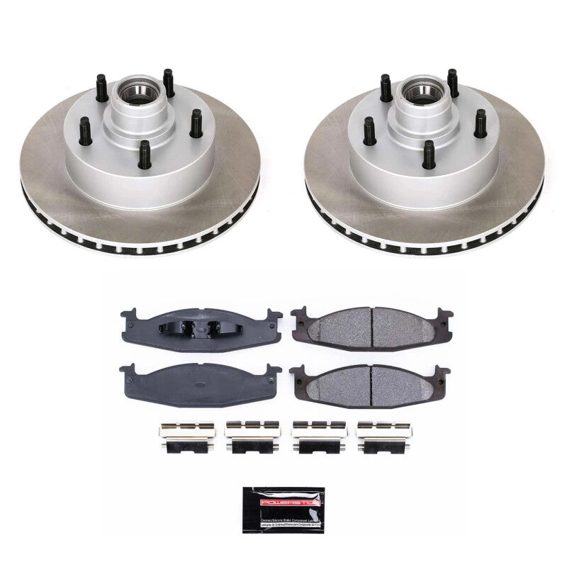 PowerStop 94-96 Ford F-150 Front Semi-Coated Rotor Kit (SC1831)