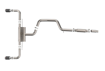aFe 3 to 2-1/2 IN Stainless Steel Cat-Back Exhaust w/Carbon Tips | Volkswagen GTI (22-24) (49-36454-C)