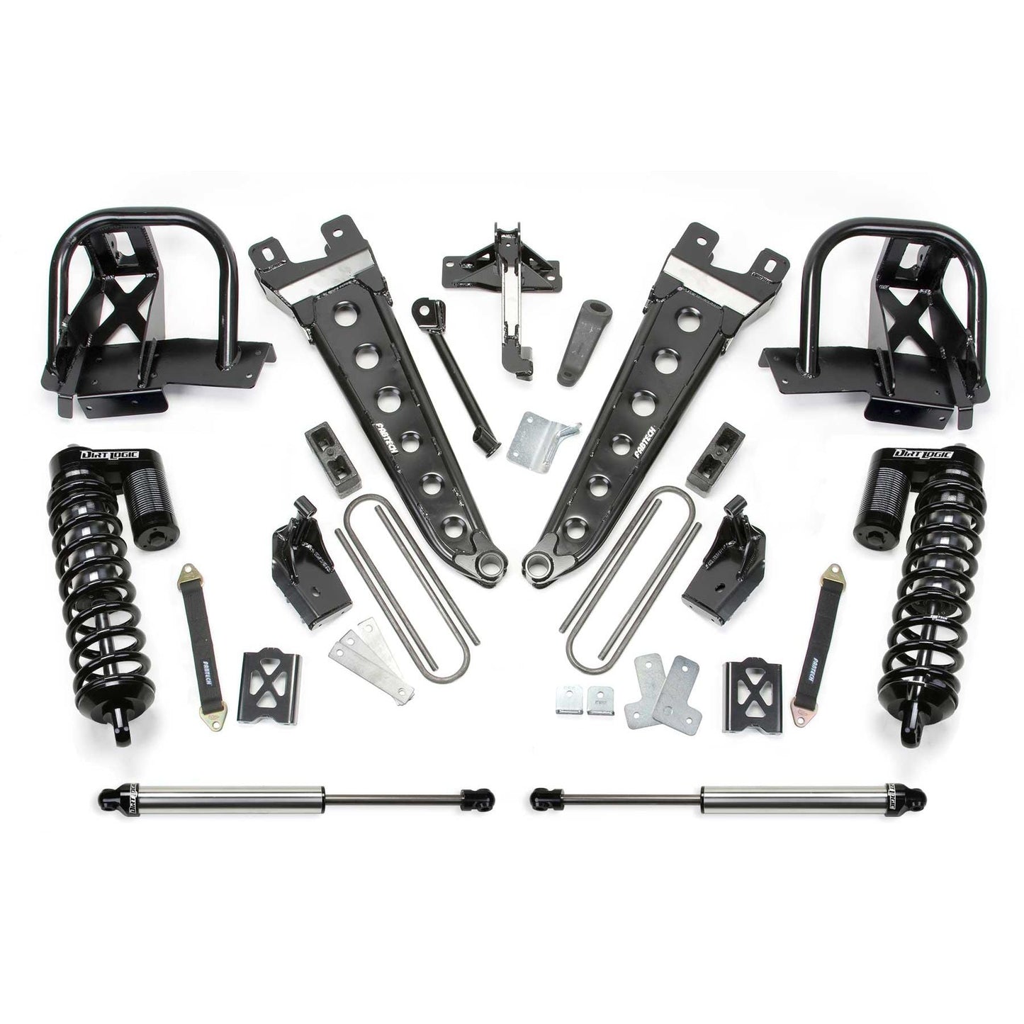 Fabtech 6" Radius Arm System w/ DLSS 4.0 Coilover & Rear DLSS | Ford F350 4WD (08-10) (K20301DL)