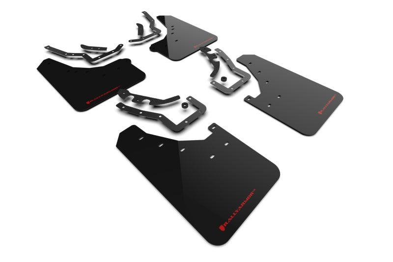 Rally Armor MF114-UR-BLK-RD Black Mud Flap/Red Logo For 24 Toyota Tacoma