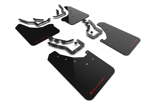 Rally Armor MF114-UR-BLK-RD Black Mud Flap/Red Logo For 24 Toyota Tacoma