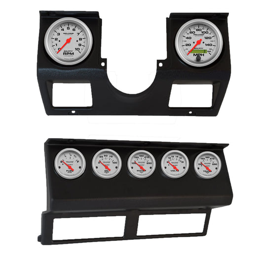 AutoMeter Ultra-Lite Direct Fit Dash Kit 87-96 Jeep Wrangler YJ (Tach/MPH/FL/OilP/WTMP/VLT/TRNS) (7040-13)