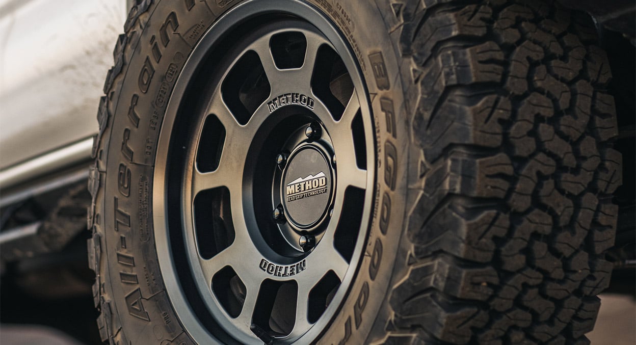 (set of 4) Method MR705 Matte Black | 18x9" +0mm | 6x5.5in Wheel