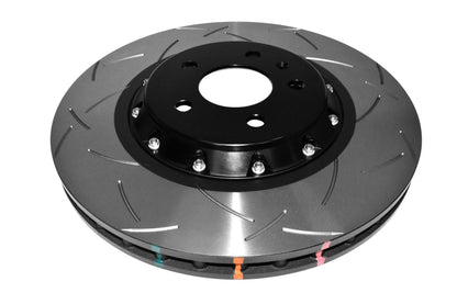 DBA 5000 Series T3 Slotted Front Rotor w/ Black Hat | Audi S4 (10-12) (DBA52832BLKS)