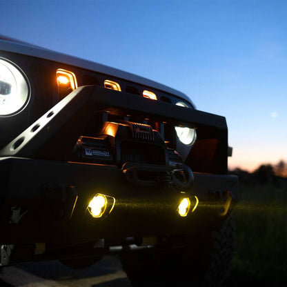KC HiLiTES 97147 2 LED Fog Lights Kit for 10-23 Jeep Wrangler / 20-23 Gladiator