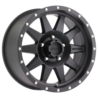 (set of 4) Method Wheels MR301 Matte Black | 18x9" -12mm | 5x5mm Wheel