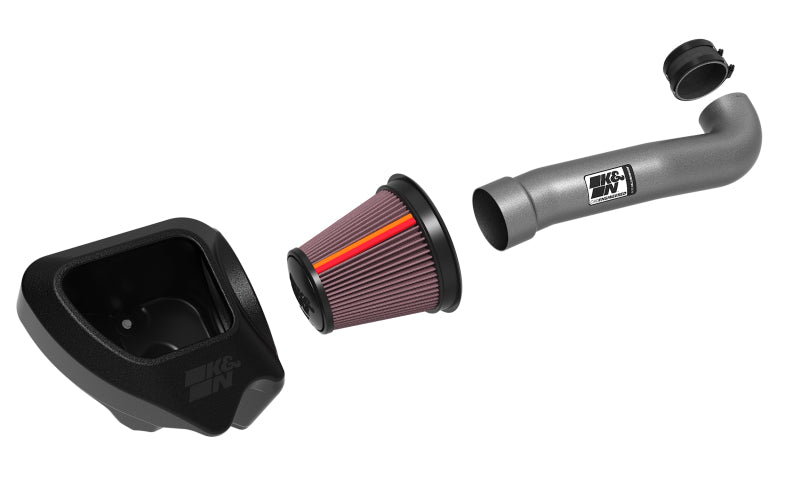 K&N 70-1566 Aluminum Cold Air Intake For Jeep Wrangler 12-18