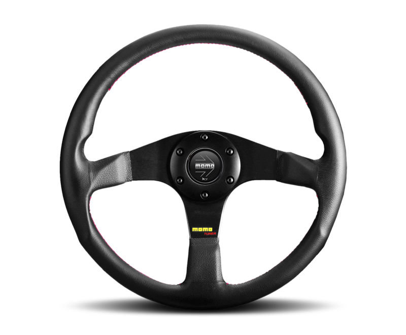MOMO Tuner 350mm Black Leather Steering Wheel (TUN35BK0)