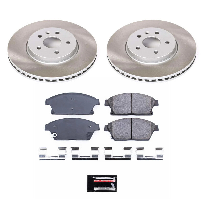 PowerStop 13-17 Buick Encore Front Semi-Coated Rotor Kit (SC6793)