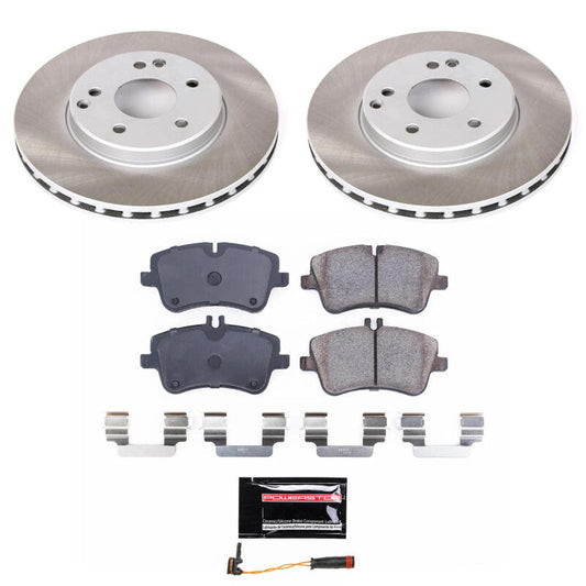 PowerStop 01-05 Mercedes-Benz C240 Front Semi-Coated Rotor Kit (SC3048)