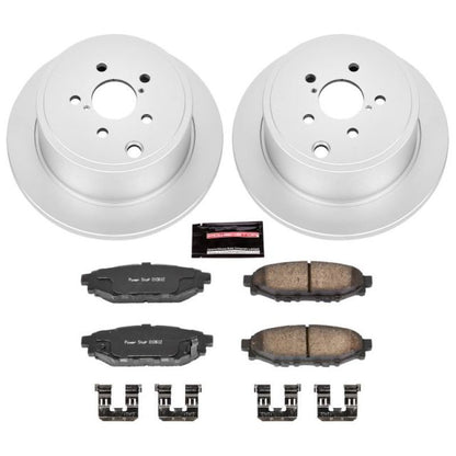 Power Stop Z17 Evolution Coated Brake Kit - Rear | 08-14 Subaru WRX / 09-13 Forester XT (CRK4631)