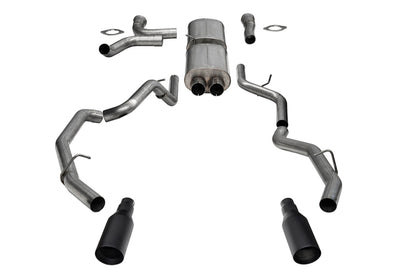 CORSA 3.0in Dual Cat-Back RAM RHO | 1500 Crew Cab (21389BPC)