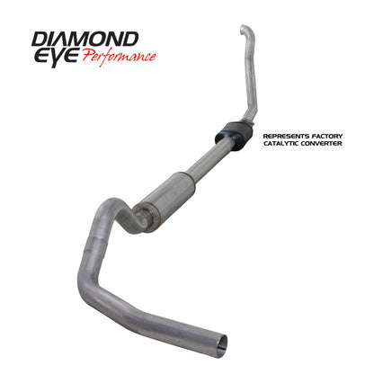 Diamond Eye 4in Turbo Back Single AL Exhaust | F-250/350 92-97 (K4306A)
