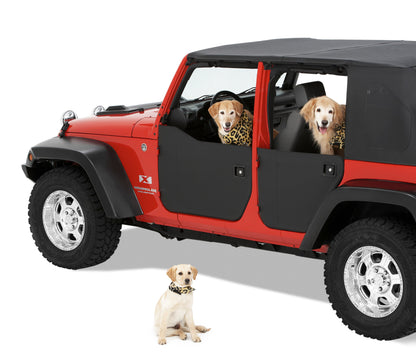Bestop 51803-01 Element Panels Front Doors Black For Jeep Wrangler JK