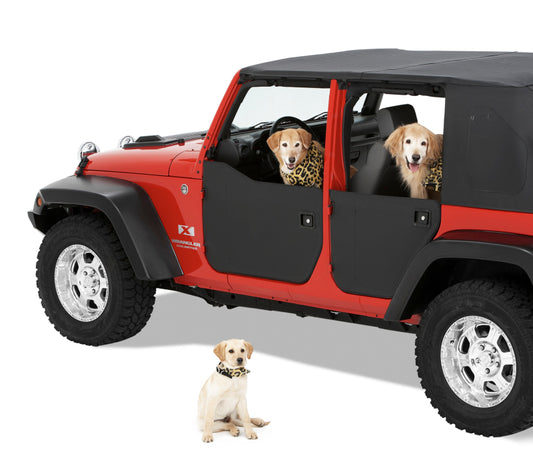 Bestop 51803-01 Element Panels Front Doors Black For Jeep Wrangler JK
