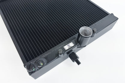 CSF High-Performance All-Aluminum Half Radiator - Black | Evo 7/8/9