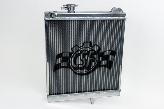 CSF High-Performance All-Aluminum Half Radiator - Silver | Evo 7/8/9
